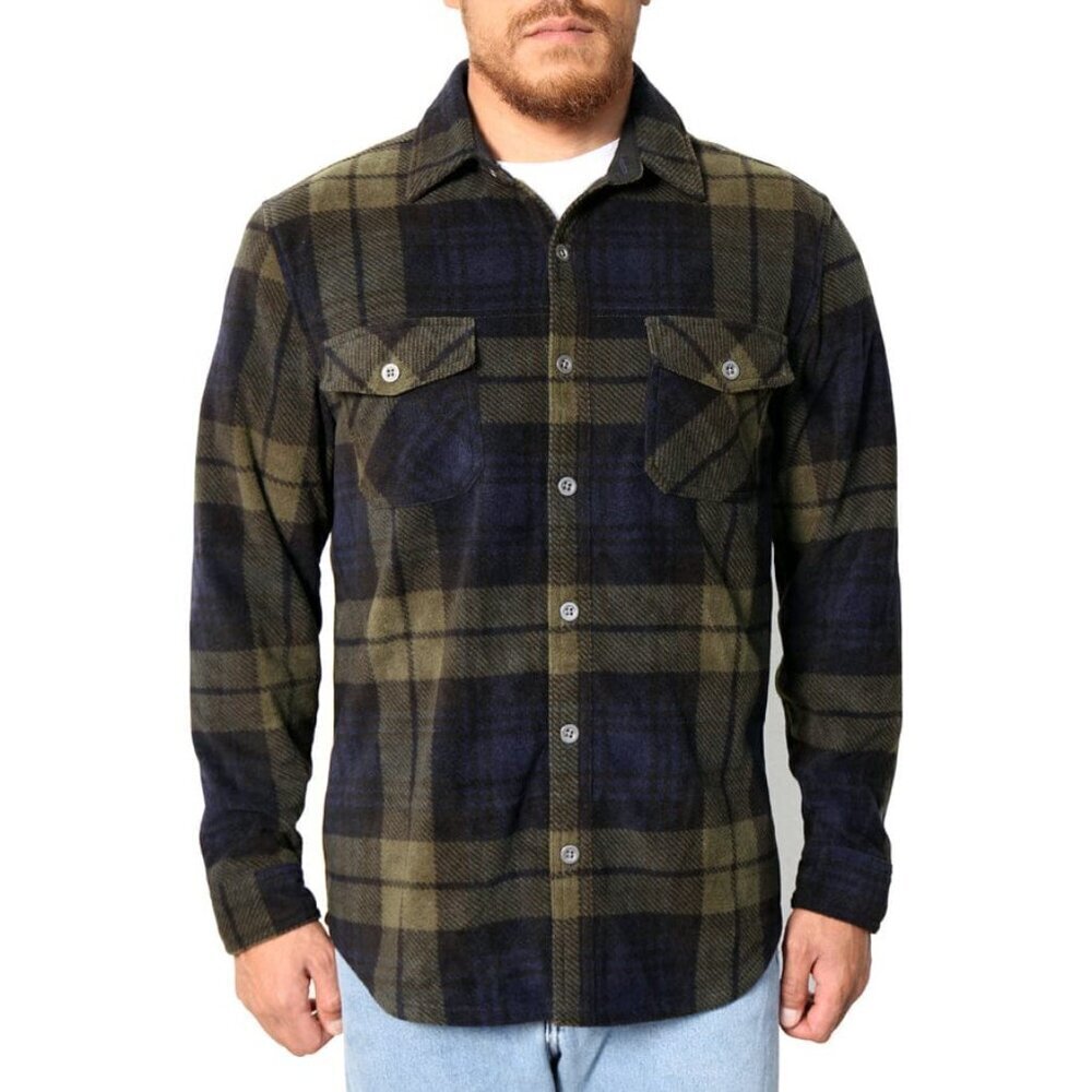 Freedom Foundry Plaid Fleece Shirt Jacket – Size M – EUC
